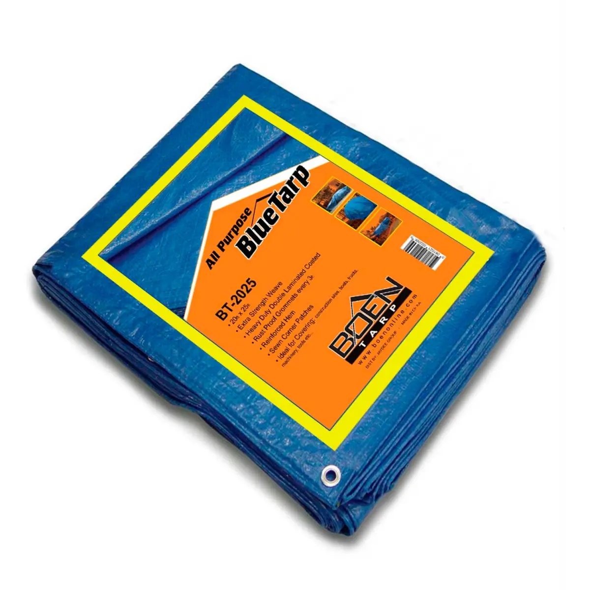 Jaydee Group USA B1501679 BT-2025 Boen All Purpose Tarp - 20 x 25 ft. - Blue