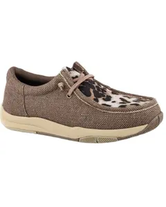 Women's Clearcut Low Leopard Print Casual Shoes Moc Toe - 09-021-0191-3701 Br