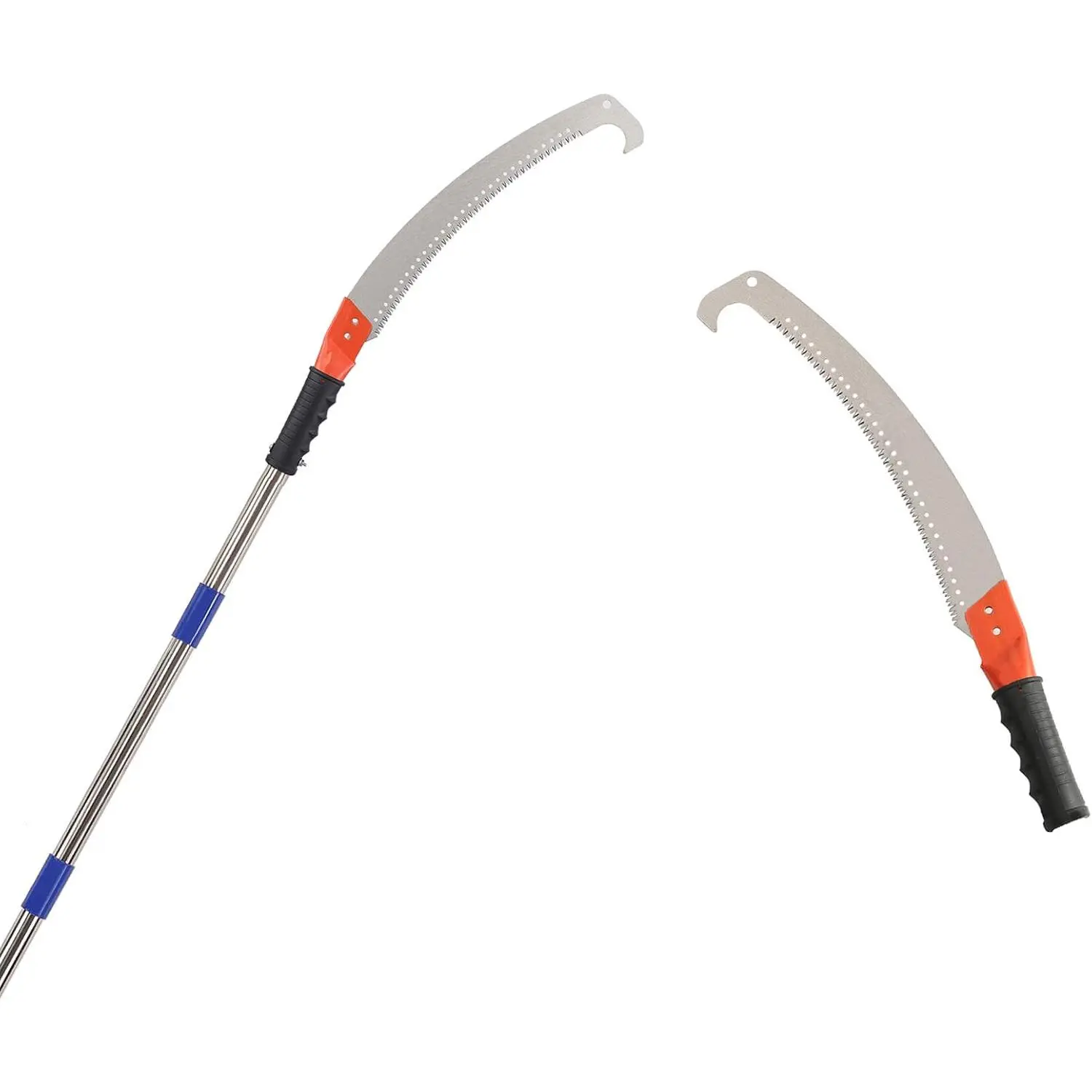7.5 Feet Pole Saw for Tree Pruning, Long Pole Pruning Saw, Blade Tree Pruning Pole, Manual Pole Pruner, Suitable for Yard Garden and Patio Tree Branch Pruning