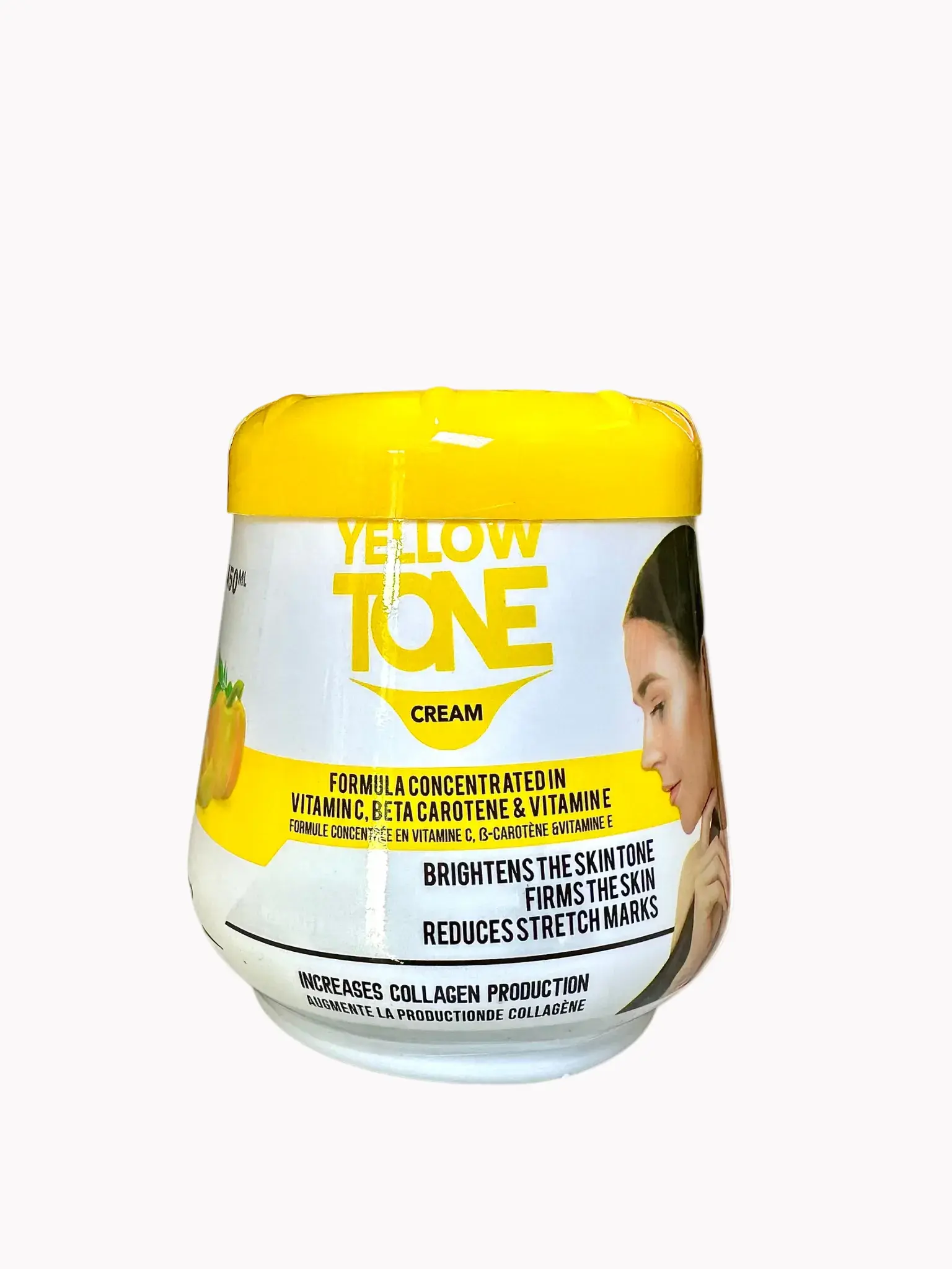 Yellow Tone Body Care Cream with Vitamin C & E for Firming and Brightening
