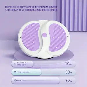 3D Waist Twister with 771.62LB Max Load, Non-Slip Acupressure Massage Board | Heavy-Duty ABS Material, Ultra Quiet 10dB Design, 30dB/70dB Adjustable Volume