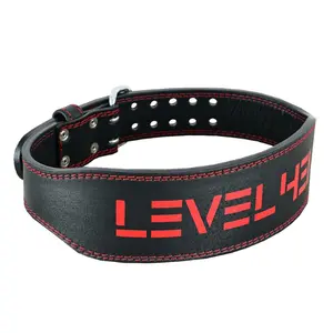 Weight Lifting Belt, Genuine Leather Powerlifting, Training Belt With Adjustable Buckle Back Support Bodybuilding Deadlift Workout Belt