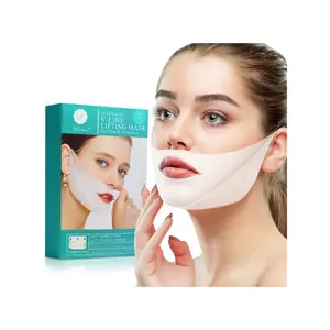 Kechua 7 Double chin face mask - V line Lifting Mask - Chin Strap- Face Lift Tape with Hydrolyzed Collagen & Aloe Vera anti-wrinkle anti-aging-Face Slimmer Face Mask for tightening contouring firming