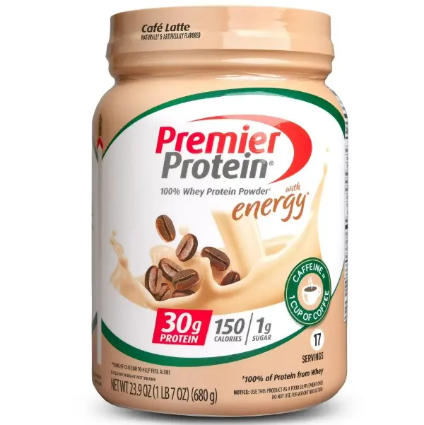100% Whey Protein Powder, Café Latte, 30g Protein, 23.9 oz, 1.5lb