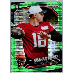 2025 Panini Prizm #392 Graham Mertz Neon Green Pulsar