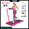 YAGUD Incline Handrail Walking Pad for Home, Under Desk Treadmill with Manual Incline, Remote Control, LED Display, 330 lbs Weight Capacity