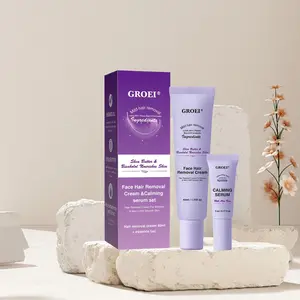 Hair Removal Cream & Essence Set, 1/2 Sets Gentle & Rapid-effective Hair Removal Cream & Essence, Long-lasting Smoothness Hair Removal Product for Women, Gentle Depilatory Solution, Body Hair Remover
