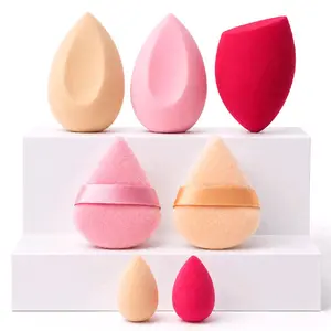 7PCS Latex-Free Makeup Sponge Set Beauty Blender for Foundation & Concealer