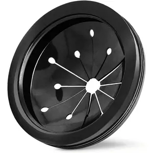 Black 3-Inch Garbage Disposal Splash Guard - Kitchen Sink Baffle Covers for Whirlaway,   and GE Models - Rubber Drain Cover Disposal and Splash Protection, Garbage Disposal Parts