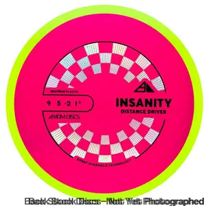 Axiom PLC Neutron Insanity Distance Driver (Stock Stamp) [Back Stock Inventory - Disc and Stamp Color WILL VARY]