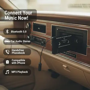 Bluetooth 5.0 Car Audio Stereo Cassette Vehicle Bluetooth Tape Cassette Player Car MP3 Handsfree Phonebook For Iphone