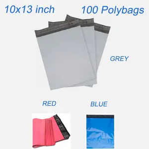 SJPACK Poly Mailers 10" x 13" 100 Pcs - White Mailing Bags with Strong Self-sealing Adhesive, Waterproof and Tear Proof - Medium Shipping Bags for Clothing, Books, Small Business Plastic Lightweight