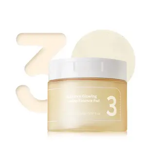 [Numbuzin] No.3 Radiance Glowing Jumbo Essence Pad (150ml *70ea ), Vegan Pad, Unbleached, Biodegradable, Niacinamide, Clear Glass Skin, Korean Skin Care for Face
