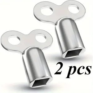 2pcs Durable Zinc Alloy Radiator Bleed Keys, High-Quality with EU Standard Connector Thread, Ideal for Plumbing Maintenance, Vent Key, Heating Vent Valves, Radiator Bleed Key