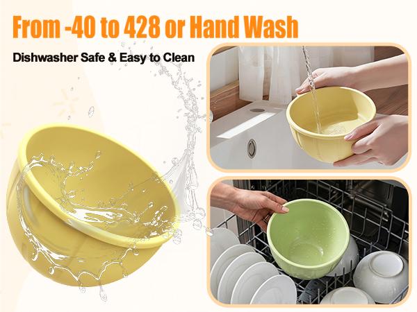 Silicone Bowl Liners for KitchenAid Mixer,Fits 4.5-5Qt Tilt-Head,Thickened Odorless Non-Stick Kitchenaid Silicone Bowl Liner, Dishwasher Safe Easy Clean,3 Pack with Lids,Kitchen Bowls, Food StorageBowl, Kitchenware