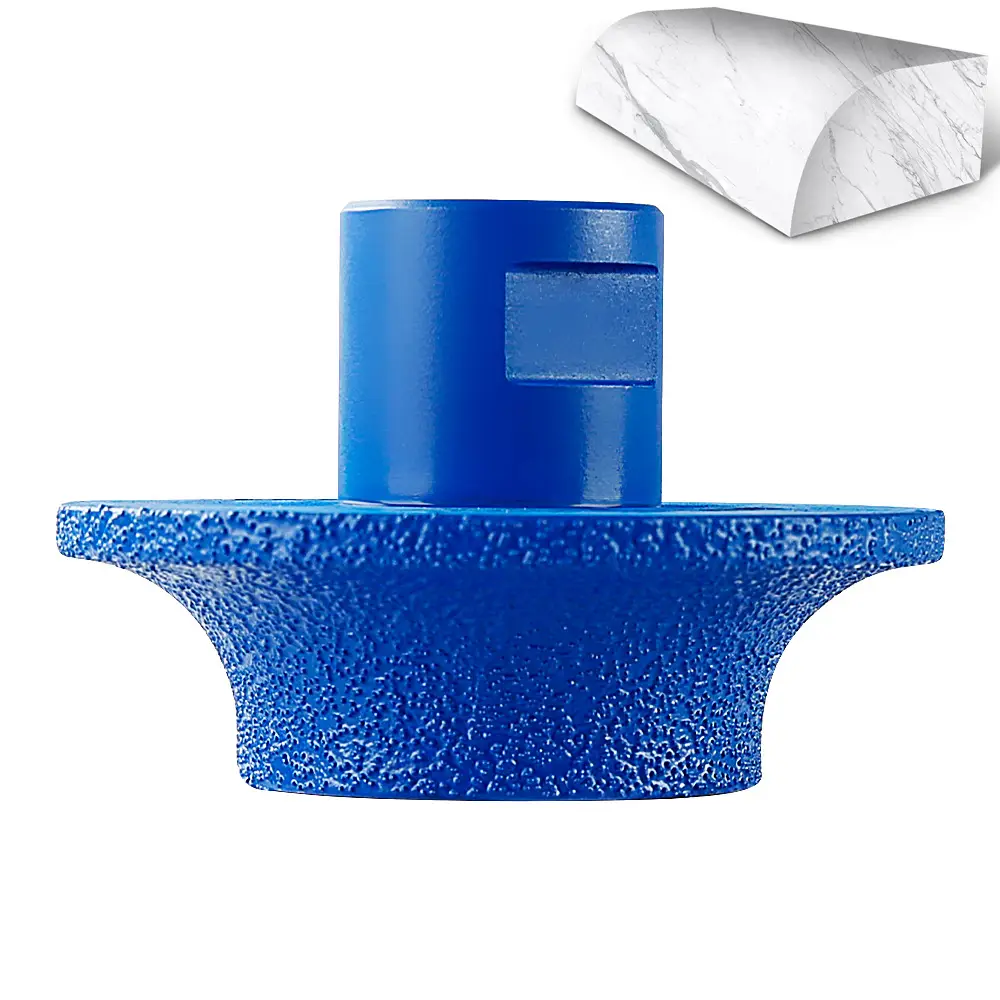 LOZLIN Diamond Trimming Wheels - French Edge Blades for Marble, Granite - 5/8-11 Thread Angle Grinder Mounted Stone Grinding & Precision Edging Tools