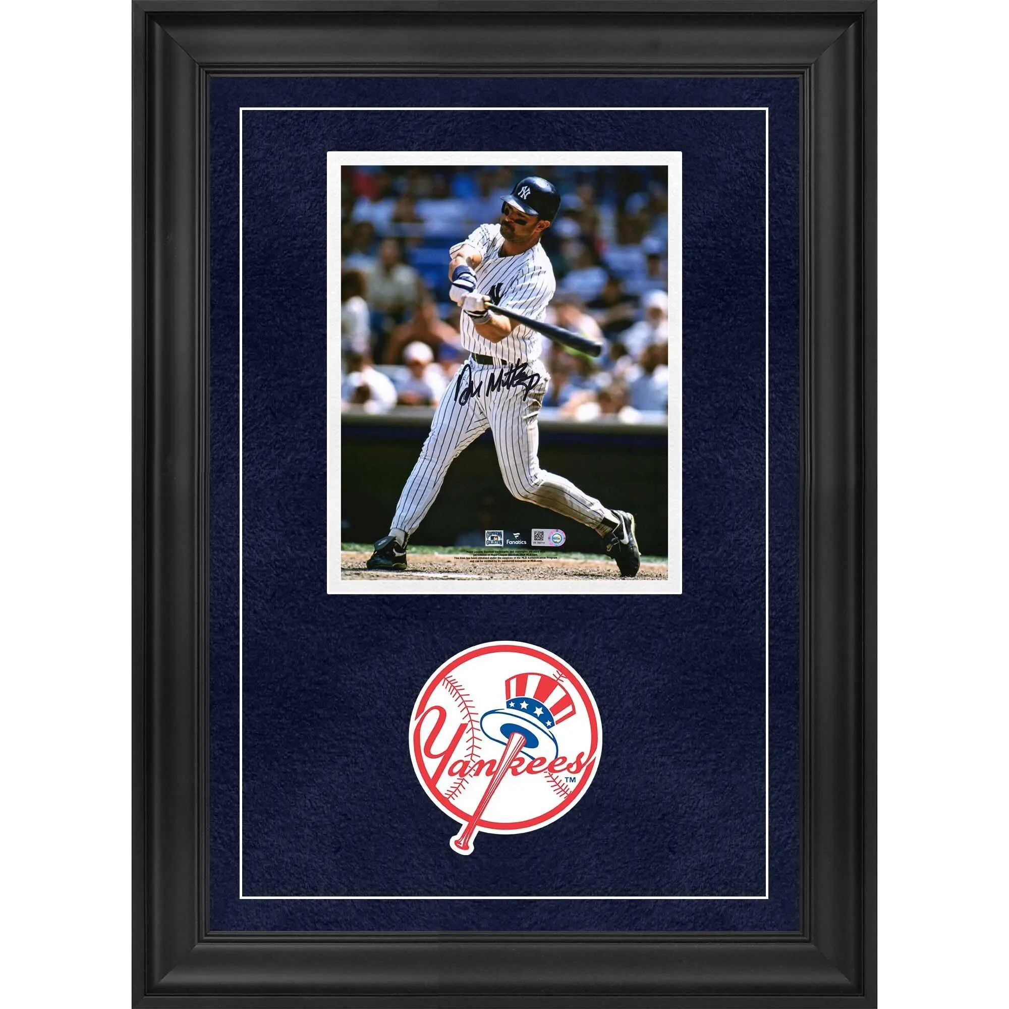 Don Mattingly New York Yankees Deluxe Framed Autographed 8" x 10" Hitting Photograph - Fanatics Authentic Certified