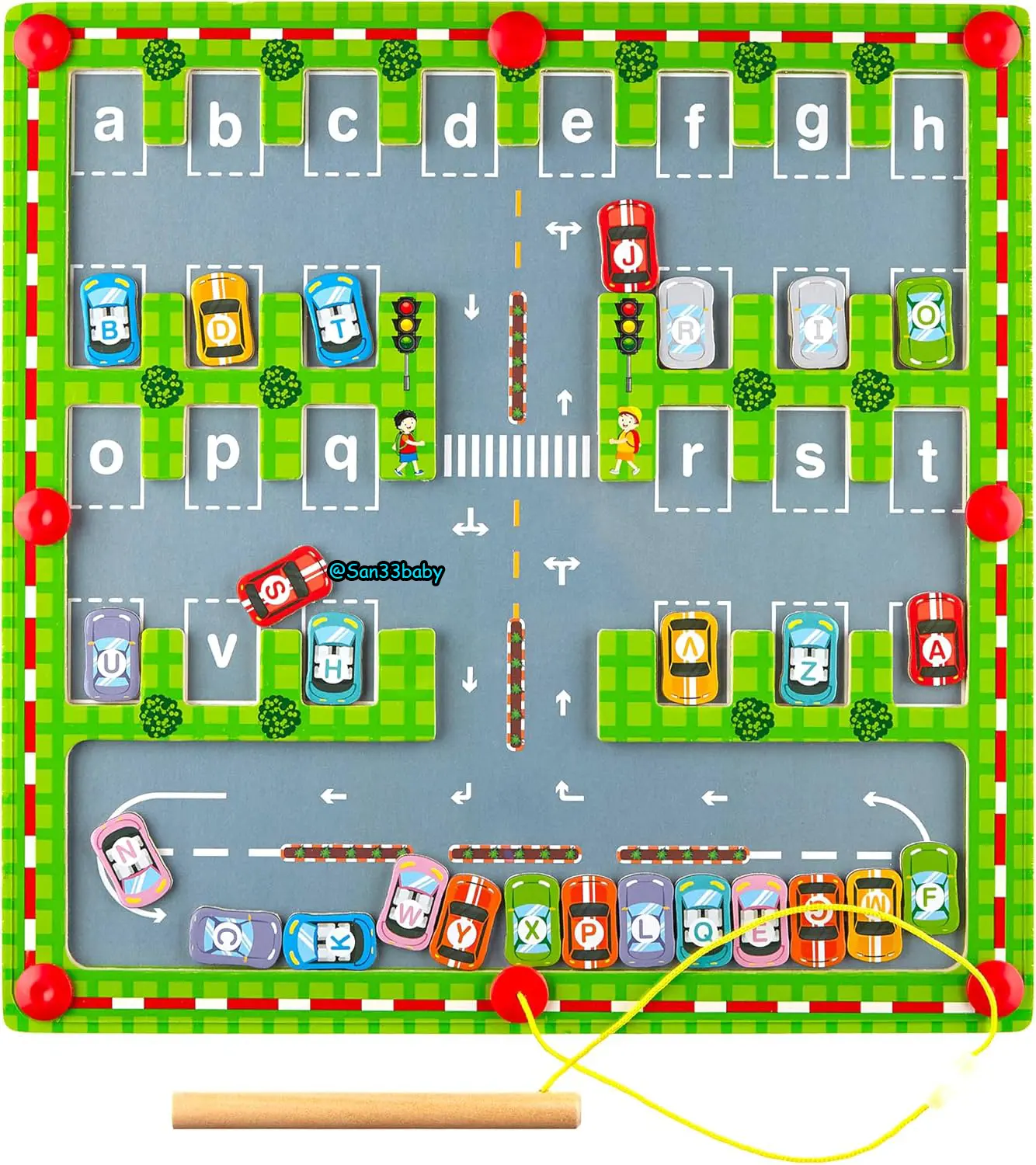 Magnetic Alphabet Maze Board Letter Puzzle - Kids ABC Learning Toys, Educational Montessori Toys Preschool - Alphabet Magnetic Maze Game - Toddler Magnet Puzzles for Ages 3+