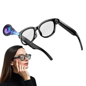 Hands-free Video  Recording Smart Glasses ,2MP Anti-Shake Camera, 39G Lightweight ,290Mah Battery ,2Lenses Sports Glasses ,Support AI Translation, Voice Assistant, Bluetooth Calling ,Music Control Sunglasses