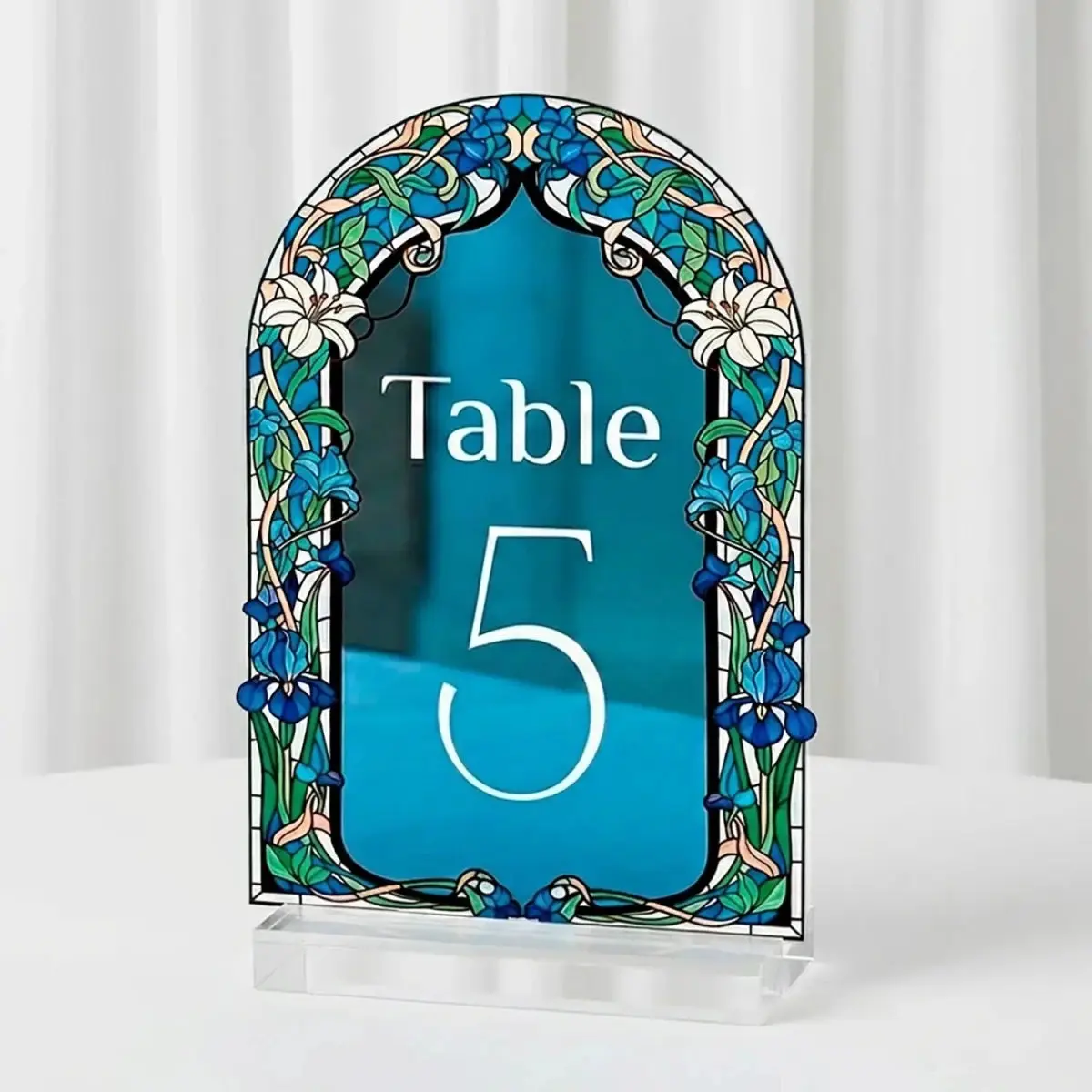 Wedding Table Numbers - Stained Glass
