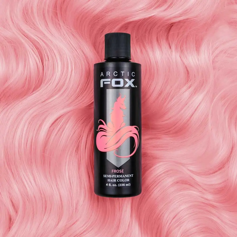 Arctic Fox Semi-Permanent Hair Color, Frosé Pastel Pink - Hydrating, Vegan & Cruelty-Free Dye for Platinum Hair
