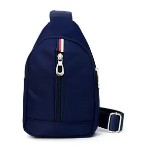 Navy Crossbody Sling Bag with Padded Interior - Compact and Functional