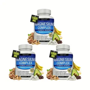 Toplux 8-in-1 Magnesium Complex 1000mg - Multi-Source Magnesium Supplement for Stress Relief, Bone & Nerve Support