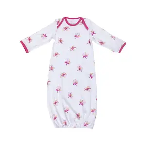 Plumeria Bamboo Layette Gown