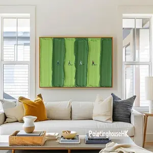 Golfer Gift Green Textured  Art Golf Wall Art Poster