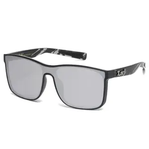 Colorful Design Locs Sunglasses - Color frame and lens : one whole lens