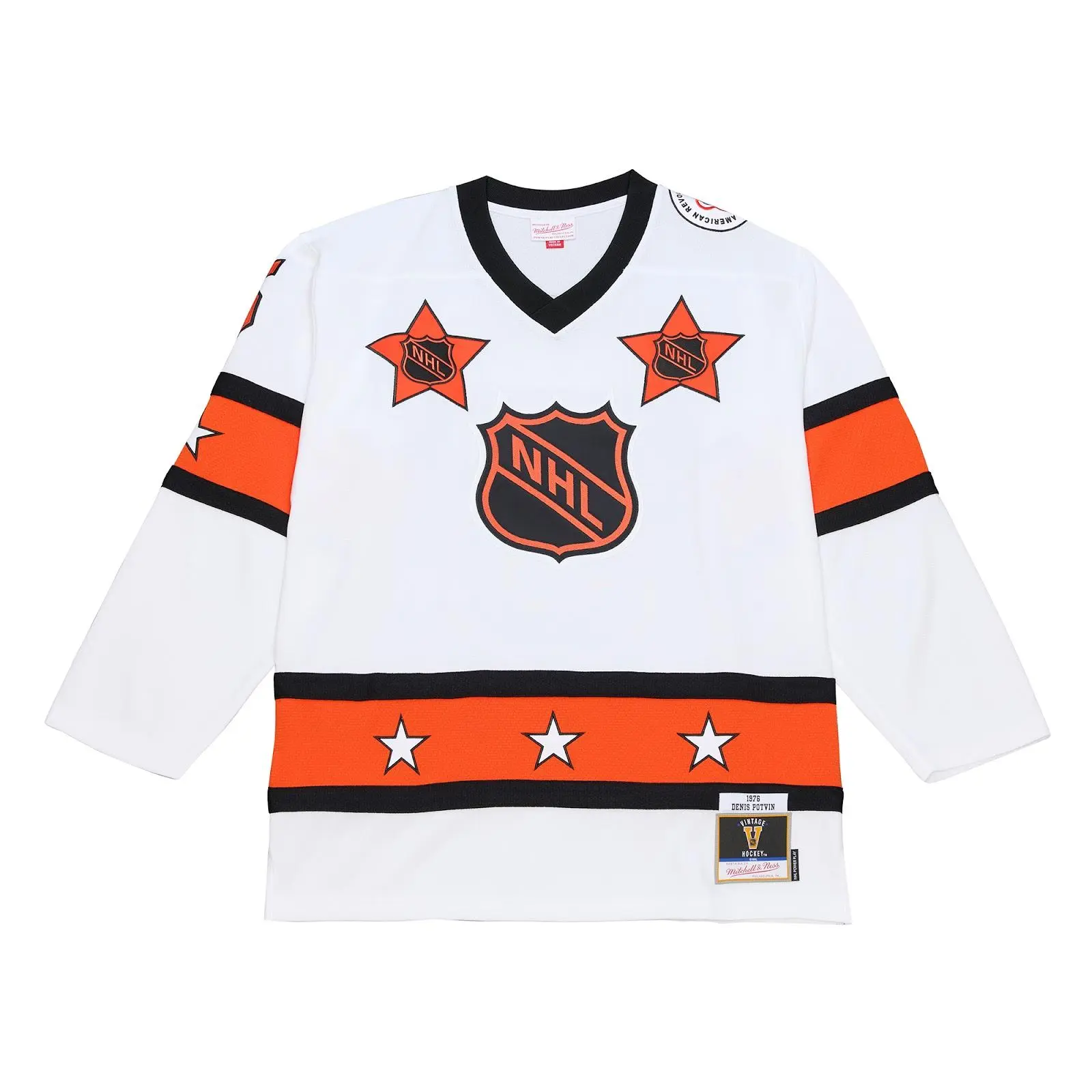 Denis Potvin 1976 NHL All-Star Game White Power Play Jersey Throwback Hockey Fan Gear Mitchell & Ness