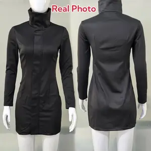 Women Gojo Satoru Bodycon Dress Cosplay Costume with Glasses Set for Girl Cosplay Stretchy Fabric Black Sexy Dress Halloween