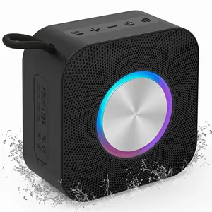 EDUPLINK Bluetooth Speaker，Portable Wireless Speakers, Small Waterproof Speaker, TWS Pairing Stereo Sound, Black