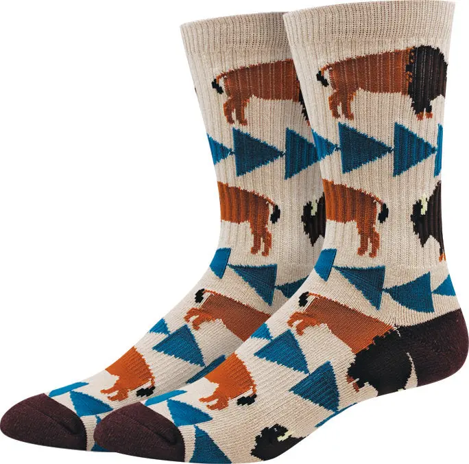 Yellowstone Bison Active Socks