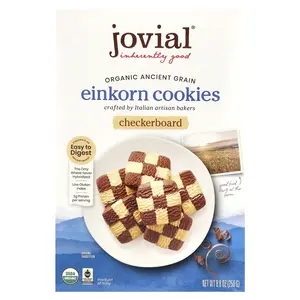 Jovial Organic Einkorn Cookies, Checkerboard, 8.8 oz (250 g)
