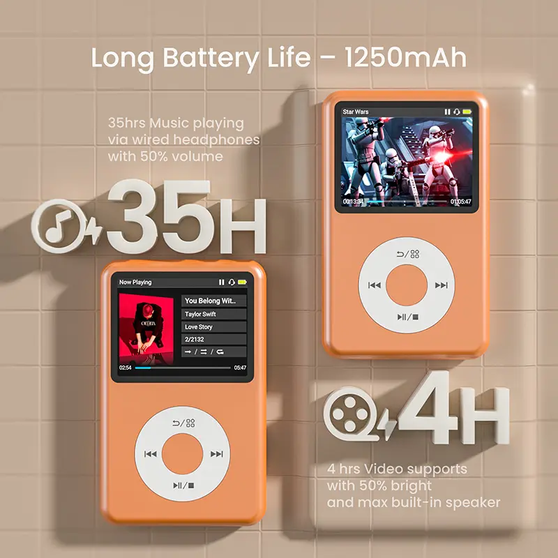 Innioasis Y1 Classic Mp3 Player with Bluetooth, 2.4