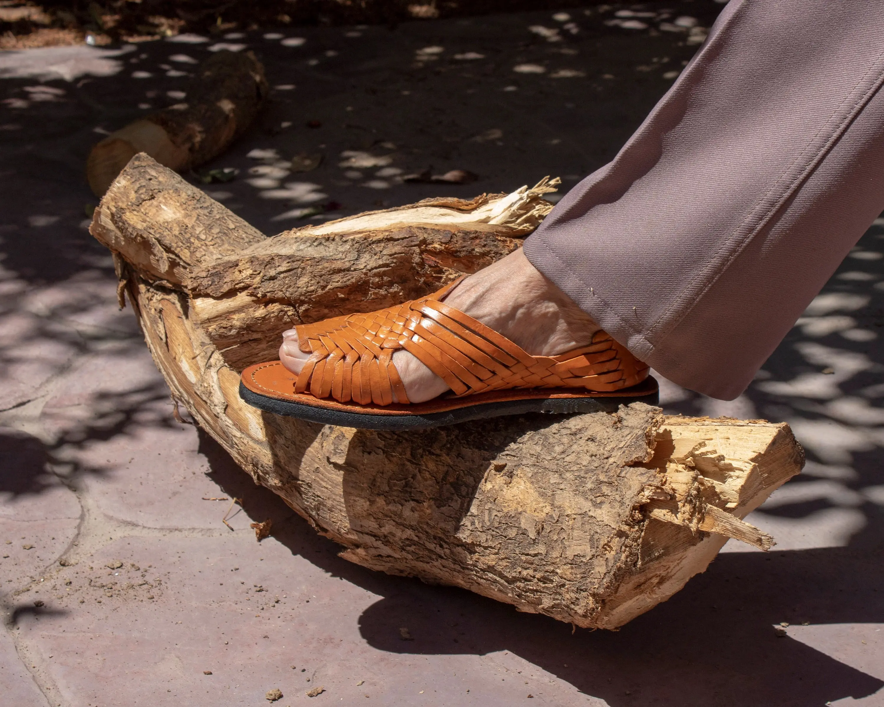 Mexican Huaraches Sandals Leather With Tire Rubber Soles NEW Amazon.com | The Western Shops Mens Leather Mexican Sandals  main image 2