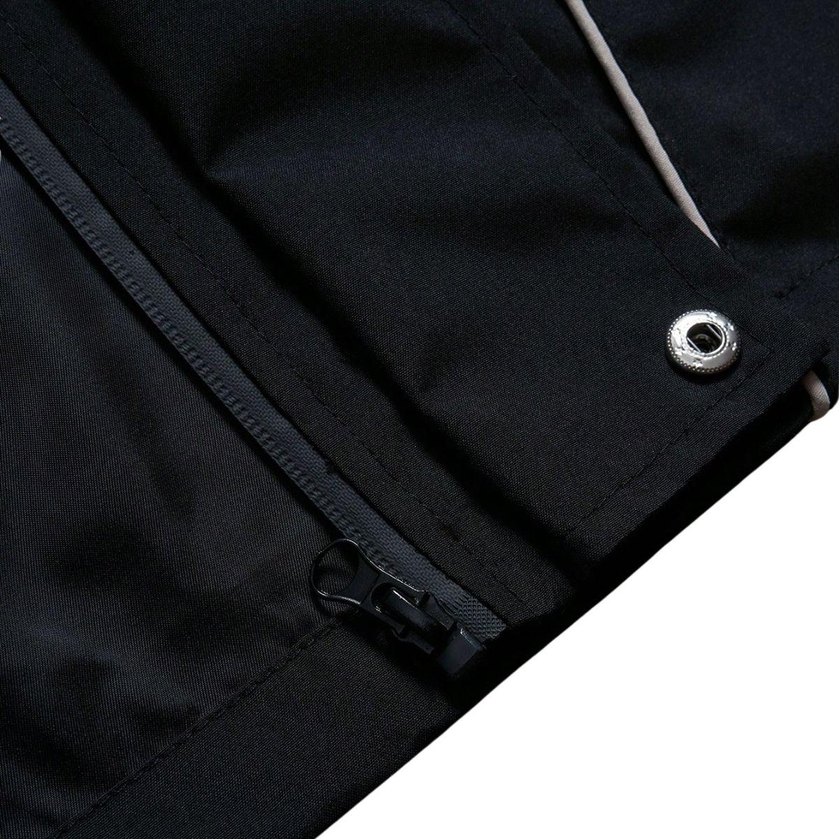 Men’s American high-street windbreaker jacket with letter print, hooded casual outerwear from a trendy brand