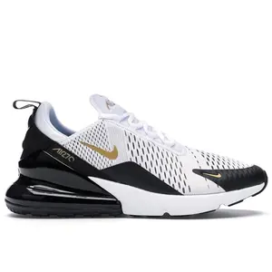 Nike Men's Air Max 270 White Metallic Gold Black, from StockX