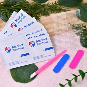 24pcs Portable Nail Polish Remover Set, Includes Alcohol Wipes, Jelly Sticker, Nail Remover Stick, Polishing Strips, Reusable Gift