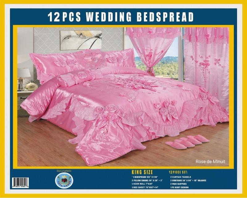 3 weddings set  12 pcs wedding bedspread