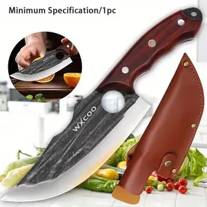 1/3PCS Stainless Steel Chef Knife Professional Multipurpose Kitchen Tool Handmade Meat Cleaver Butcher Boning Utility Knife for