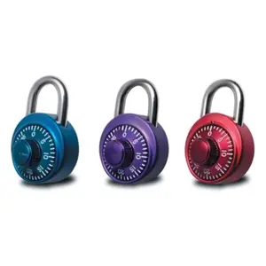 Lock 1530DCM School or Gym Locker Lock Combination Padlock, Back to School Essential, Pack of 1 - Colors May Vary
