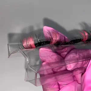 Pretty in Pink Lashes Makeup Strip Eyelashes Color Cosmetic