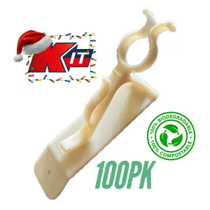K-It Products Klip-IT Light Clip - Eco-Friendly and Compostable - KLIPBIO-100ECO