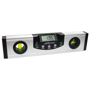 iGaging 9" Digital eLevel Measuring Tool with Level Vials, Laser, Tripod Mount, and ±0.2° Acc.