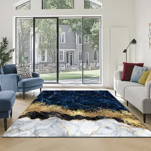 Velvet + soft and comfortable classic marble texture pattern printed carpet, home decoration carpet, living room large carpet, sofa cushion, door mat, coffee table mat, bedroom carpet, bedside carpet