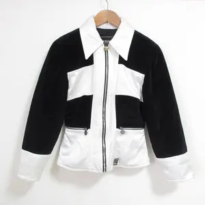 Pre-owned VERSACE Velvet Small Leather Goods Jeans Couture Velour Jacket