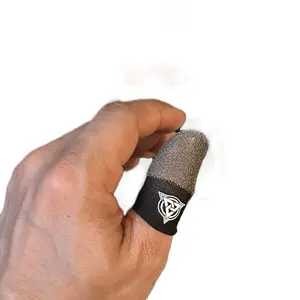 BlueWow Silver Fiber Gaming Finger Sleeves | Seamless & Ultra-Sensitive | Lightweight, Breathable, Anti-Slip, Compatible with CODM & PUBG, China