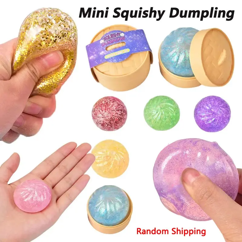 Mini Squishy Dumpling Glitter Mystery Color